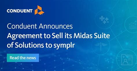 Conduent Announces Agreement to Sell its Midas Suite of Solutions to.